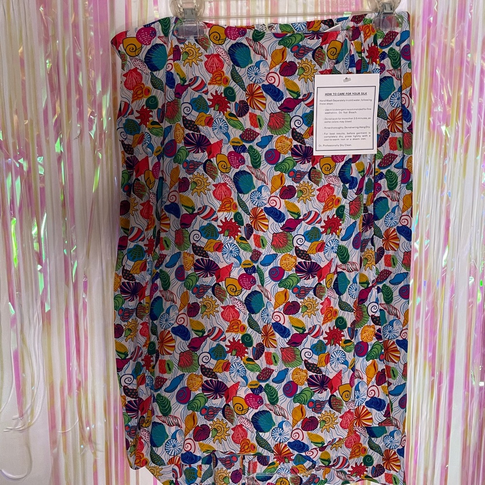 100% Silk Seashell Skirt
